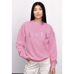 VOGUE Sweatshirt Pink mit Logo-Stickerei