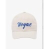 VOGUE Cap Ecru mit Logo-Stickerei