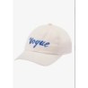 VOGUE Cap Ecru mit Logo-Stickerei