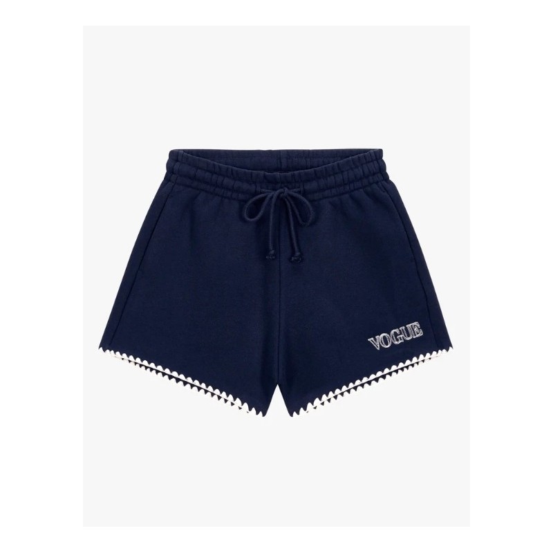 VOGUE Shorts Midnight Blue mit Stickereien