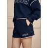 VOGUE Shorts Midnight Blue mit Stickereien