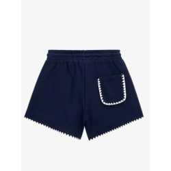 VOGUE Shorts Midnight Blue mit Stickereien