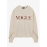 VOGUE Sweatshirt Creme mit Stickereien