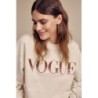 VOGUE Sweatshirt Creme mit Stickereien