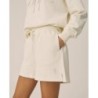 VOGUE Shorts Creme mit tonaler Logo-Stickerei