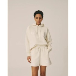 VOGUE Shorts Creme mit tonaler Logo-Stickerei