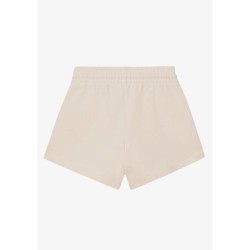 VOGUE Shorts Creme mit tonaler Logo-Stickerei