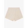 VOGUE Shorts Creme mit tonaler Logo-Stickerei