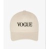 VOGUE Cap Creme mit Logo-Stickerei