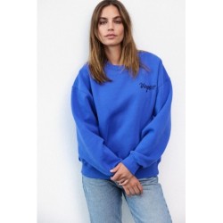 VOGUE Sweatshirt Dove Blue mit kleiner Logo-Stickerei