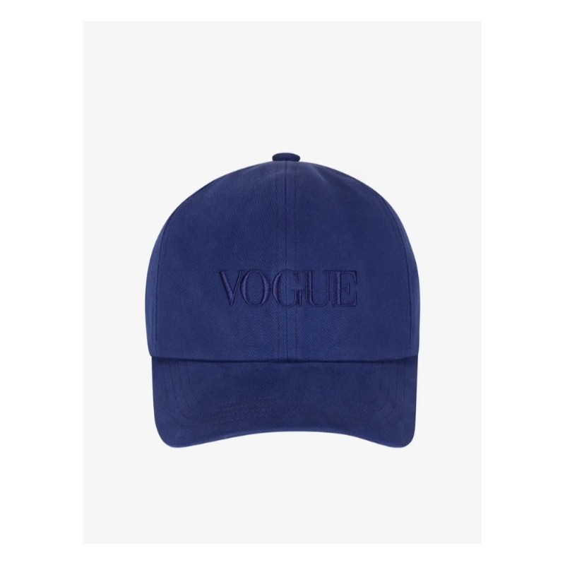 VOGUE Cap Dunkelblau mit Logo-Stickerei