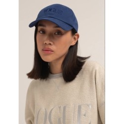 VOGUE Cap Dunkelblau mit Logo-Stickerei