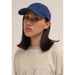 VOGUE Cap Dunkelblau mit Logo-Stickerei