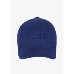 VOGUE Cap Dunkelblau mit Logo-Stickerei