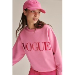 VOGUE Cap Pink mit Logo-Stickerei