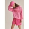 VOGUE Shorts Pink mit Logo-Stickerei