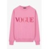 VOGUE Sweatshirt Pink mit bunter Logo-Stickerei