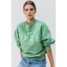 VOGUE Sweatshirt Grün mit Logo-Stickerei