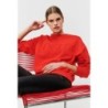 VOGUE Sweatshirt Rot mit Logo-Stickerei