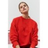 VOGUE Sweatshirt Rot mit Logo-Stickerei