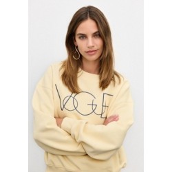 VOGUE Sweatshirt Vanilla mit Logo-Stickerei