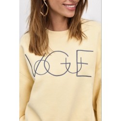 VOGUE Sweatshirt Vanilla mit Logo-Stickerei