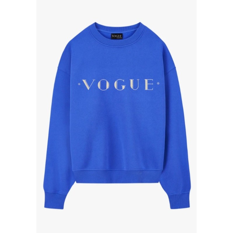 VOGUE Sweatshirt Dove Blue mit Cover-Print