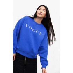 VOGUE Sweatshirt Dove Blue mit Cover-Print