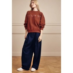 VOGUE Sweatshirt Rusty Red mit Stickereien