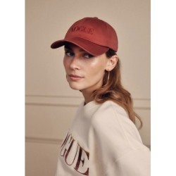 VOGUE Cap Rusty Red mit Logo-Stickerei