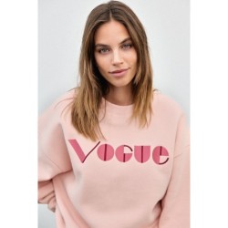 VOGUE Sweatshirt Smokey Rose mit Logo-Stickerei