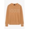 VOGUE Sweatshirt Camel mit Stickereien