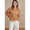 VOGUE Sweatshirt Camel mit Stickereien