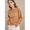 VOGUE Sweatshirt Camel mit Stickereien