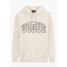 VOGUE Hoodie Creme mit Logo-Patch | Limited Edition