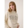 VOGUE Hoodie Creme mit Logo-Patch | Limited Edition