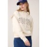 VOGUE Hoodie Creme mit Logo-Patch | Limited Edition