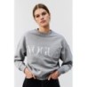 VOGUE Sweatshirt Grau mit Logo-Stickerei