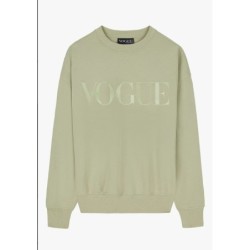 VOGUE Sweatshirt Sage mit Logo-Stickerei