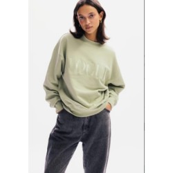 VOGUE Sweatshirt Sage mit Logo-Stickerei