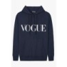 VOGUE Hoodie Navy mit Logo-Stickerei