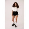 VOGUE Terry-Shorts Schwarz mit Logo-Stickerei