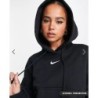 Nike – Besonders übergroßer Kapuzenpullover in Schwarz und Segelweiß