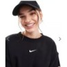 Nike – Oversize-Sweatshirt in Schwarz und Segelweiß