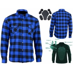 BGA Exo Schutz Motorrad Shirts Blau/Schwarz