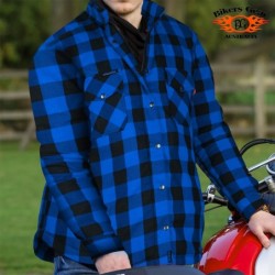 BGA Exo Schutz Motorrad Shirts Blau/Schwarz