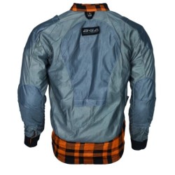 BGA Flow Flanell Motorrad Shirt Orange/Schwarz