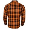 BGA Flow Flanell Motorrad Shirt Orange/Schwarz