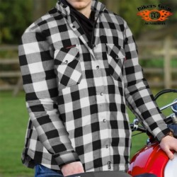 BGA Exo Schutz Motorrad Shirts Weiß/Schwarz, mit CE Approved Armor