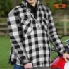 BGA Exo Schutz Motorrad Shirts Weiß/Schwarz, mit CE Approved Armor